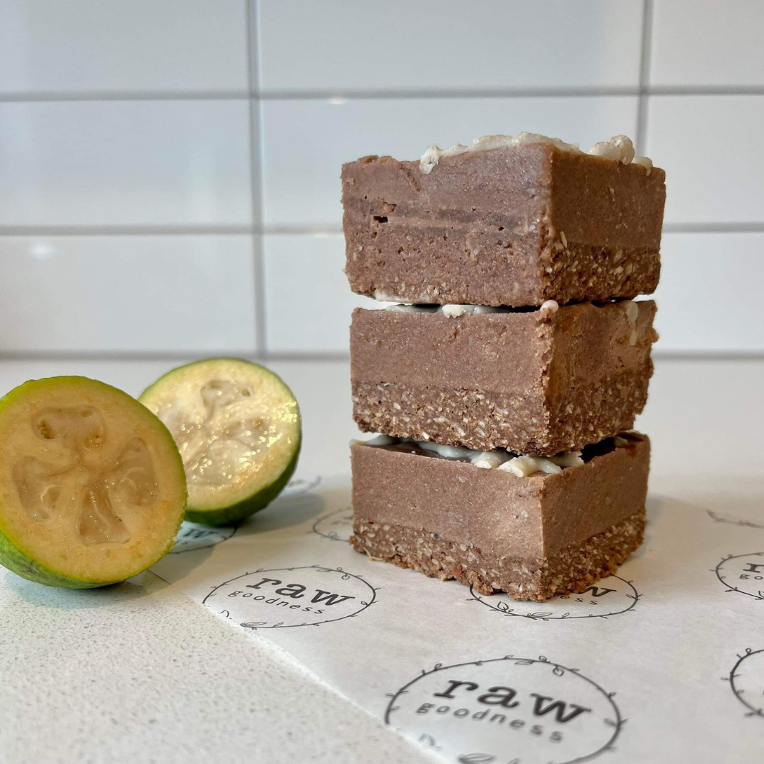 Feijoa & Chocolate Slice