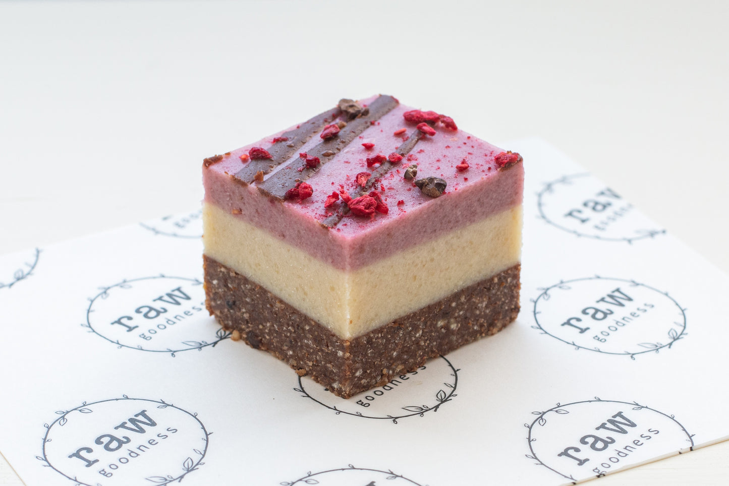 Raspberry White Chocolate Slice