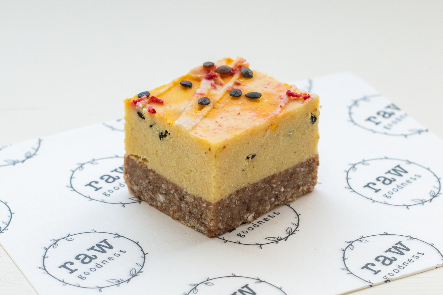 Passionfruit White Chocolate Slice